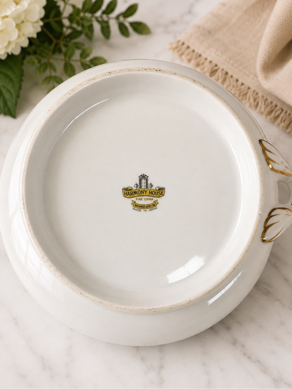 🌸 Vintage Harmony House Mandarin Covered Serving Dish - Picture 3 of 6